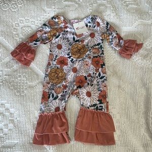 Baby Floral Ruffle Romper